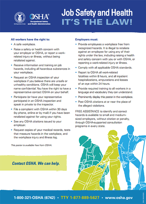 OSHA Releases New Compliance Poster