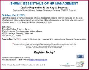 SHRM Essentials of HR Management Class