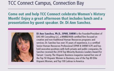 Dr. Di Speaking at  Tarrant County Community College – Celebrating Women’s History Month!