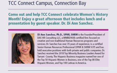 Dr. Di Speaking at Tarrant County Community College – Celebrating Women’s History Month!
